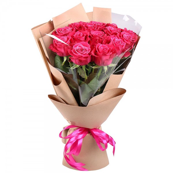 Pembe Gül Buketi (İthal) 15 Adet 